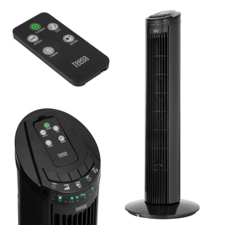 Wentylator kolumnowy wiatrak pilot oscylacja 50W 74cm 3 tryby timer Teesa
