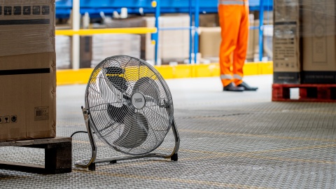 Wentylator podłogowy Teesa 40cm warsztatowy cyrkulator mocny 90W