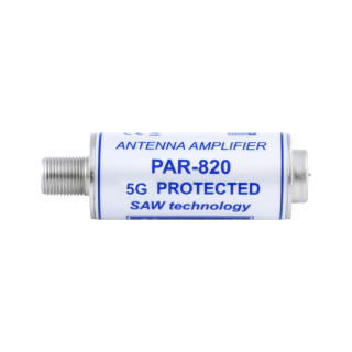 Wzmacniacz antenowy DVB-T2 liniowy 19dB filtr LTE 5G PAR-820 Telkom Telmor