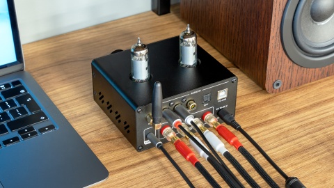 Wzmacniacz lampowy stereo 2x100W 4-8Ohm Bluetooth 5.0 AUX Kruger&Matz A60