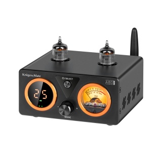 Wzmacniacz lampowy stereo Bluetooth 5.1 aptX HD LED AUX Kruger&Matz A80-PRO