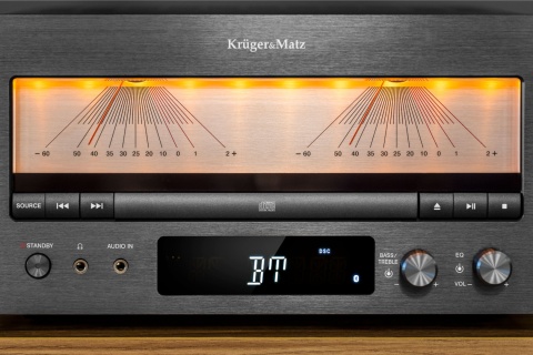 Wzmacniacz stereo BT CD DAB+ FM klasa A 210W 4 Ohm BT USB AUX Kruger&Matz