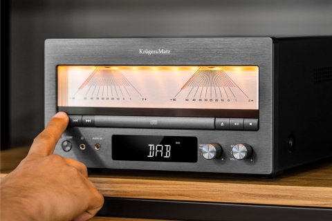 Wzmacniacz stereo BT CD DAB+ FM klasa A 210W 4 Ohm BT USB AUX Kruger&Matz
