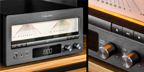 Wzmacniacz stereo BT CD DAB+ FM klasa A 210W 4 Ohm BT USB AUX Kruger&Matz