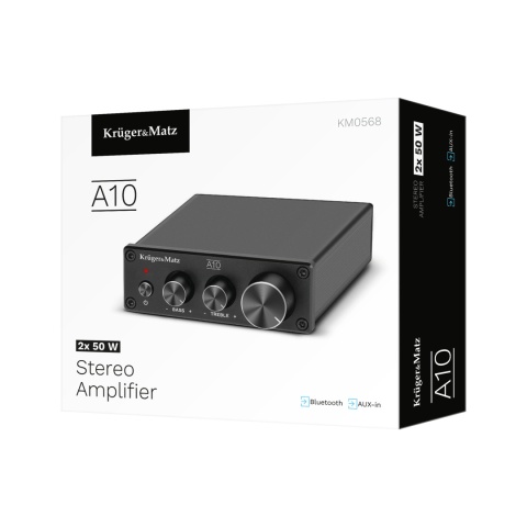 Wzmacniacz stereo Bluetooth 5.1 aptX HD 2x50W Kruger&Matz A10