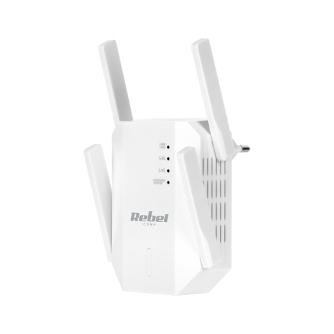Wzmacniacz sygnału Wi-Fi dwuzakresowy repeater 2.4/5GHz 867 MB/s LAN Rebel