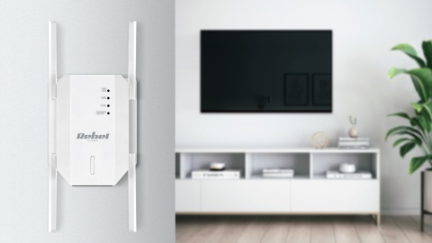 Wzmacniacz sygnału Wi-Fi dwuzakresowy repeater 2.4/5GHz 867 MB/s LAN Rebel