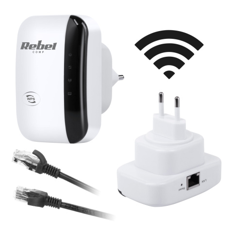 Wzmacniacz sygnału Wi-Fi repeater 300 Mb/s Rebel