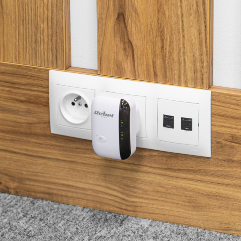 Wzmacniacz sygnału Wi-Fi repeater 300 Mb/s Rebel
