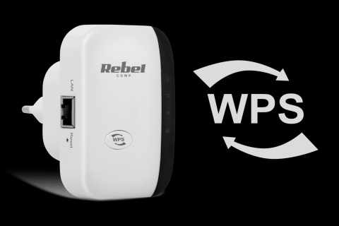 Wzmacniacz sygnału Wi-Fi repeater 300 Mb/s Rebel