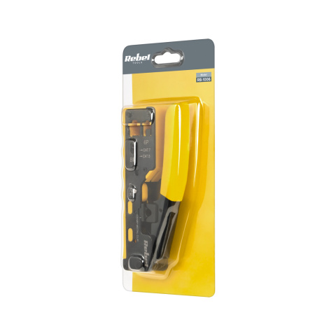 Zaciskarka zaciskacz wtyków przelotowych RJ45/RJ12 Rebel Zaciskarka zaciskacz wtyków przelotowych RJ45/RJ12 Rebel