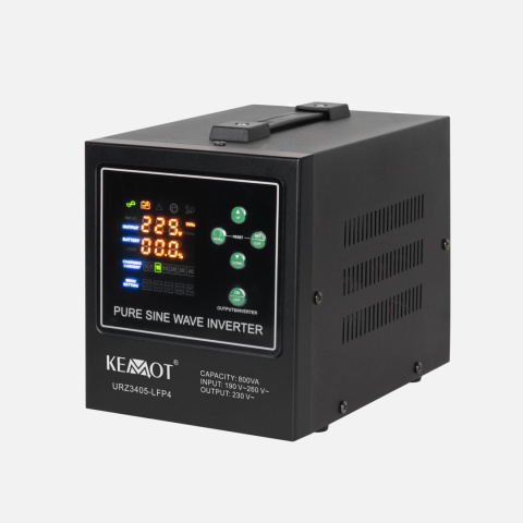 Zasilacz Awaryjny Przetwornica KEMOT PROsinus-800-LFP4 12V 230V 800VA/500W Zasilacz Awaryjny Przetwornica KEMOT PROsinus-800-LFP4 12V 230V 800VA/500W
