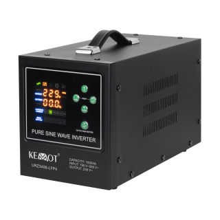 Zasilacz Awaryjny Przetwornica KEMOT PROsinus1000-LFP4 12V 230V 1000VA/700W