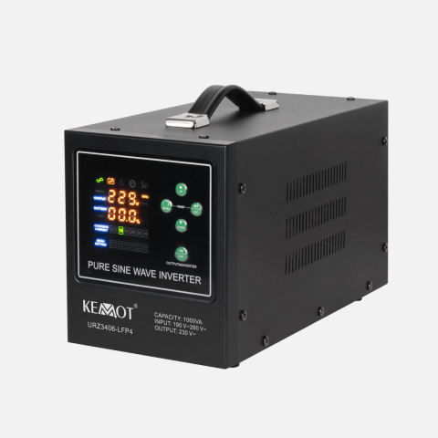 Zasilacz Awaryjny Przetwornica KEMOT PROsinus1000-LFP4 12V 230V 1000VA/700W