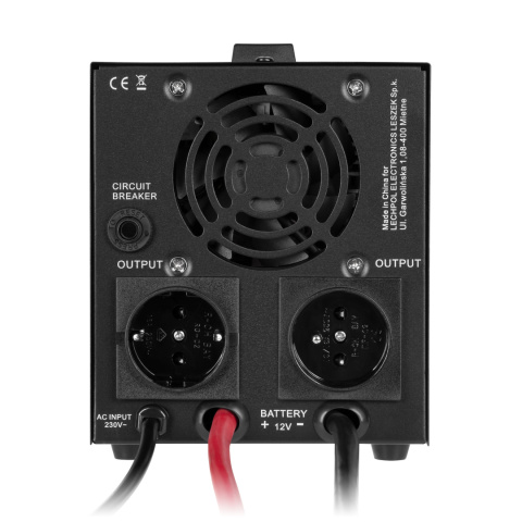Zasilacz Awaryjny Przetwornica Rebel POWER-500-LFP4 12V 230V 500VA/300W Zasilacz Awaryjny Przetwornica Rebel POWER-500-LFP4 12V 230V 500VA/300W