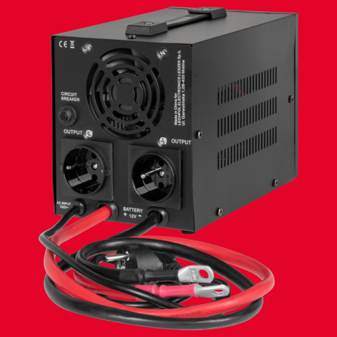 Zasilacz Awaryjny Przetwornica Rebel POWER-500-LFP4 12V 230V 500VA/300W Zasilacz Awaryjny Przetwornica Rebel POWER-500-LFP4 12V 230V 500VA/300W