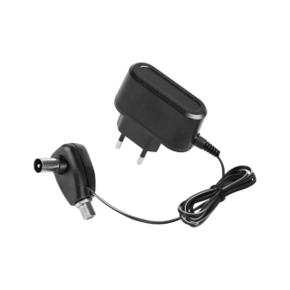 Zasilacz antenowy elektroniczny z gniazdem "F" kabel 1m