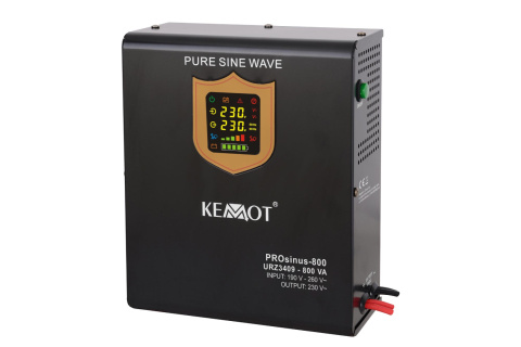 Zasilacz awaryjny Kemot PROsinus-800W 12V/230V montaż ściana/podłoga Zasilacz awaryjny Kemot PROsinus-800W 12V/230V montaż ściana/podłoga