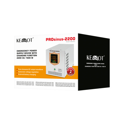 Zasilacz awaryjny UPS Kemot PROsinus 2200 12V/230V Zasilacz awaryjny UPS Kemot PROsinus 2200 12V/230V