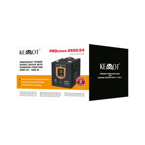 Zasilacz awaryjny UPS Kemot PROsinus 2600 24V/230V Zasilacz awaryjny UPS Kemot PROsinus 2600 24V/230V