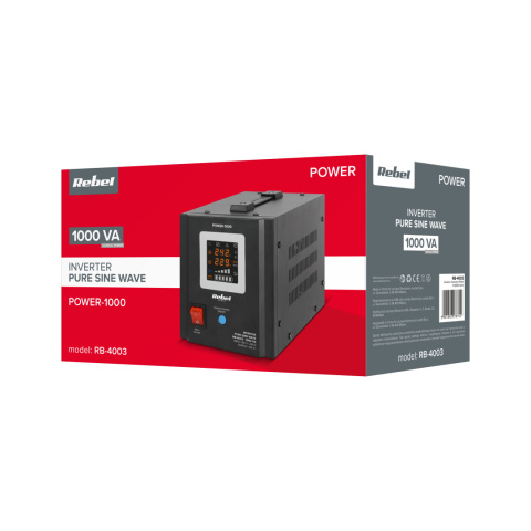 Zasilacz awaryjny UPS Rebel Power 1000 12V/230V Zasilacz awaryjny UPS Rebel Power 1000 12V/230V