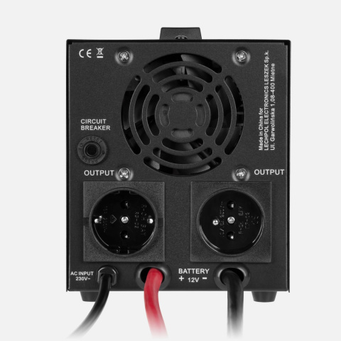 Zasilacz awaryjny sinus funkcja ładowania do pieca12V 230V 800VA/500W Rebel Zasilacz awaryjny sinus funkcja ładowania do pieca12V 230V 800VA/500W Rebel