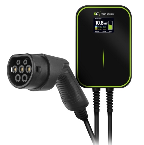 ŁADOWARKA DO SAMOCHODÓW ELEKTRYCZNYCH Green Cell WALLBOX EV POWERBOX 22kW TYPE 2 (6m) 3-FAZ EV14 ŁADOWARKA DO SAMOCHODÓW ELEKTRYCZNYCH Green Cell WALLBOX EV POWERBOX 22kW TYPE 2 (6m) 3-FAZ EV14