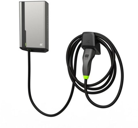 ŁADOWARKA EV Wallbox Green Cell HabuDen EVGC021B2275 22kW TYPE 2 7,5M GC App NFC BT Wi-Fi ŁADOWARKA EV Wallbox Green Cell HabuDen EVGC021B2275 22kW TYPE 2 7,5M GC App NFC BT Wi-Fi