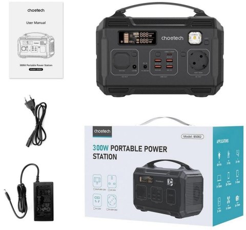 Przenośna stacja zasilania Choetech 281Wh 300W BS002-V2 Przenośna stacja zasilania Choetech 281Wh 300W BS002-V2