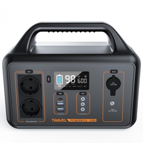 Przenośna stacja zasilania Volt Polska TRAVEL POWERBOX OPTI 1200 Przenośna stacja zasilania Volt Polska TRAVEL POWERBOX OPTI 1200