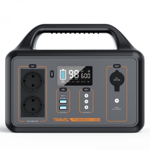 Przenośna stacja zasilania Volt Polska TRAVEL POWERBOX OPTI 1200 Przenośna stacja zasilania Volt Polska TRAVEL POWERBOX OPTI 1200