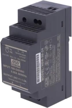 Przewodowy zasilacz 24v dc 30w na szynę din czarny ZS-24/30 Tech Sterowniki Przewodowy zasilacz 24v dc 30w na szynę din czarny ZS-24/30 Tech Sterowniki