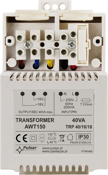 TRANSFORMATOR Pulsar AWT150 40VA/16V/18V TRP TRANSFORMATOR Pulsar AWT150 40VA/16V/18V TRP