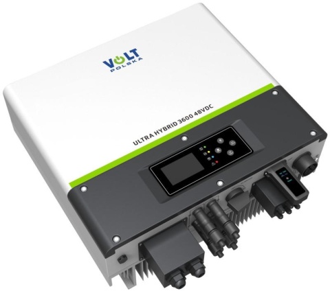 Inwerter solarny hybrydowy Volt Polska Ultra Hybrid 3600W/5400W 2x MPPT (120-500V) Wi-Fi Inwerter solarny hybrydowy Volt Polska Ultra Hybrid 3600W/5400W 2x MPPT (120-500V) Wi-Fi