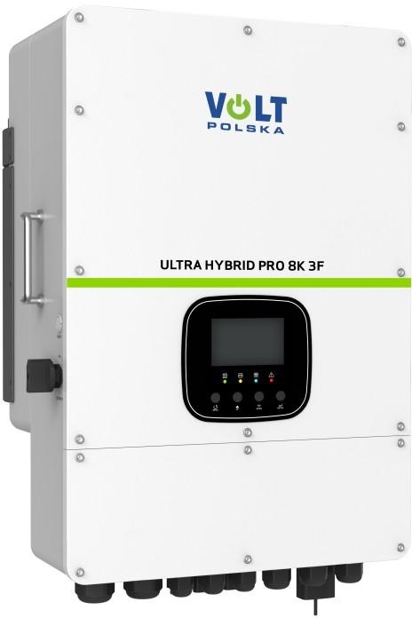 Inwerter solarny hybrydowy Volt Polska Ultra Hybrid Pro 8000W 8K 3F 48/230V-400V 2x MPPT (200-650V) Wi-Fi Inwerter solarny hybrydowy Volt Polska Ultra Hybrid Pro 8000W 8K 3F 48/230V-400V 2x MPPT (200-650V) Wi-Fi