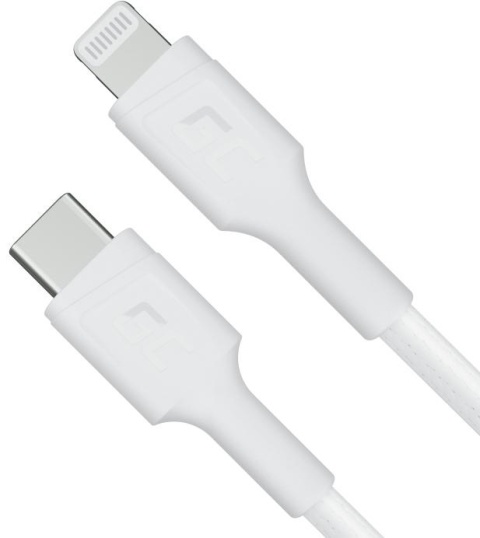 KABEL USB-C / LIGHTHING Green Cell POWERSTREAM 100cm BIAŁY PD APPLE IPHONE KABEL USB-C / LIGHTHING Green Cell POWERSTREAM 100cm BIAŁY PD APPLE IPHONE