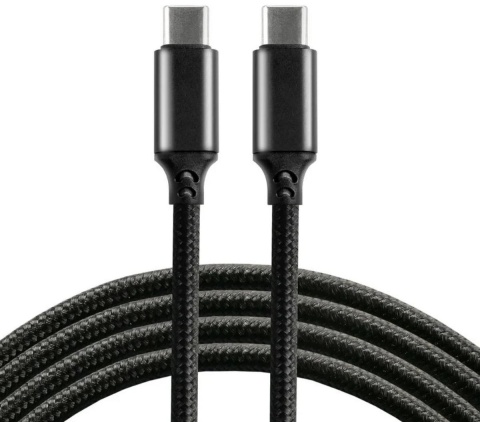 KABEL USB-C / USB-C everActive CBB-1PD5 100cm PD 100W 5A KABEL USB-C / USB-C everActive CBB-1PD5 100cm PD 100W 5A