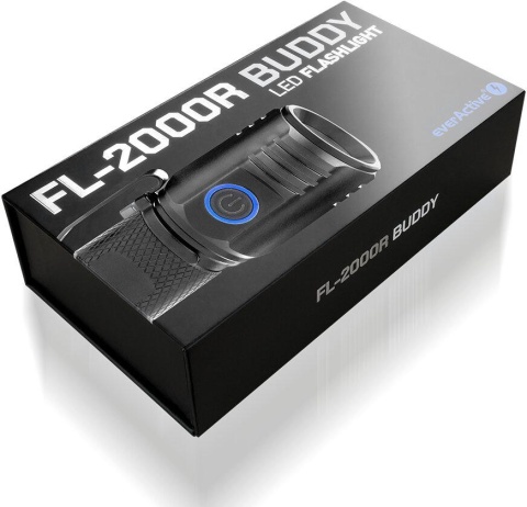 Latarka ręczna 20W LED everActive FL-2000R Buddy 2000 lumenów IPX Latarka ręczna 20W LED everActive FL-2000R Buddy 2000 lumenów IPX