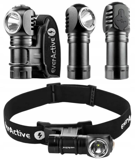 Latarka ręczna / czołowa Luminus SST20 10W LED everActive FL-55R 500 lumenów IP66 Latarka ręczna / czołowa Luminus SST20 10W LED everActive FL-55R 500 lumenów IP66