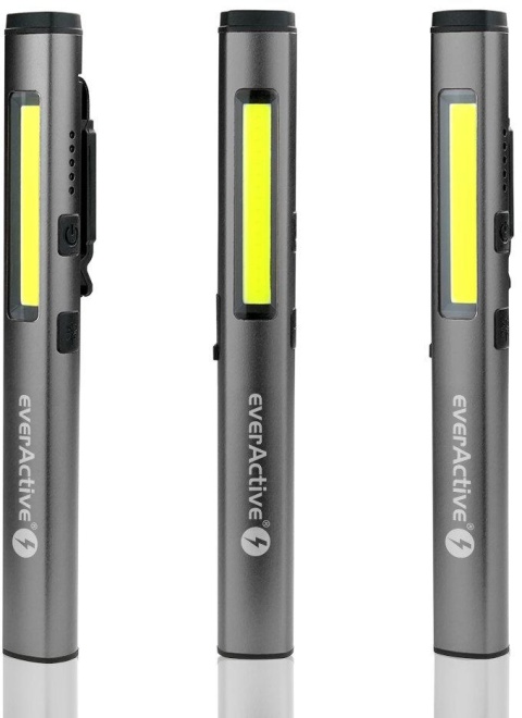 Latarka warsztatowa inspekcyjna COB LED UV Laser everActive PL-350R 350 lumenów IP54 z magnesem Latarka warsztatowa inspekcyjna COB LED UV Laser everActive PL-350R 350 lumenów IP54 z magnesem