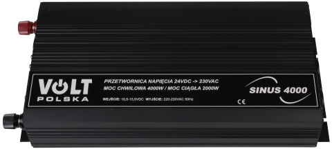 PRZETWORNICA VOLT POLSKA SINUS 4000 24V / 230V 2000/4000W PRZETWORNICA VOLT POLSKA SINUS 4000 24V / 230V 2000/4000W
