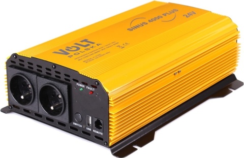 PRZETWORNICA VOLT POLSKA SINUS PLUS 4000 24V / 230V 2000/4000W PRZETWORNICA VOLT POLSKA SINUS PLUS 4000 24V / 230V 2000/4000W
