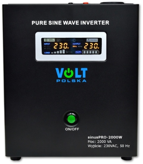PRZETWORNICA VOLT POLSKA SINUSPRO-2000W 24V 1400/2000W PRZETWORNICA VOLT POLSKA SINUSPRO-2000W 24V 1400/2000W