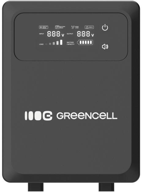 UPS ZASILACZ AWARYJNY Greencell PowerCore 1200VA 800W AVR 12VDC LCD UPS ZASILACZ AWARYJNY Greencell PowerCore 1200VA 800W AVR 12VDC LCD