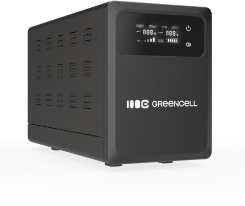 UPS ZASILACZ AWARYJNY Greencell PowerCore 2000VA 1200W AVR 24VDC LCD UPS ZASILACZ AWARYJNY Greencell PowerCore 2000VA 1200W AVR 24VDC LCD
