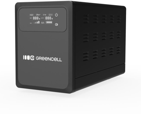 UPS ZASILACZ AWARYJNY Greencell PowerCore 2000VA 1200W AVR 24VDC LCD UPS ZASILACZ AWARYJNY Greencell PowerCore 2000VA 1200W AVR 24VDC LCD