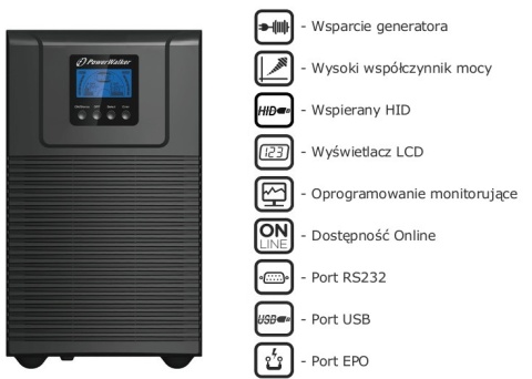 UPS ZASILACZ AWARYJNY PowerWalker VFI 3000 TG UPS ZASILACZ AWARYJNY PowerWalker VFI 3000 TG