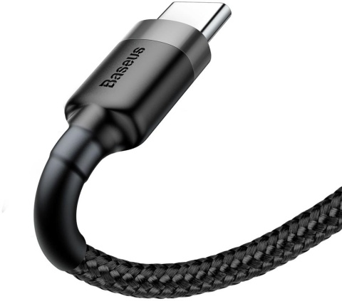 KABEL USB-A / USB-C Baseus Cafule CATKLF-UG1 300cm 2A QC 3.0 CZARNO-SZARY W NYLONOWYM OPLOCIE KABEL USB-A / USB-C Baseus Cafule CATKLF-UG1 300cm 2A QC 3.0 CZARNO-SZARY W NYLONOWYM OPLOCIE