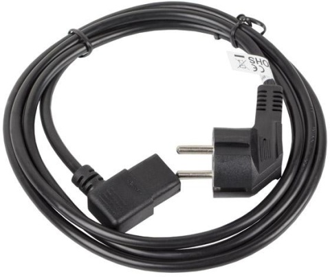 KABEL ZASILAJĄCY CEE 7/7 IEC 320 C13 1.8M KĄTOWY VDE Lanberg