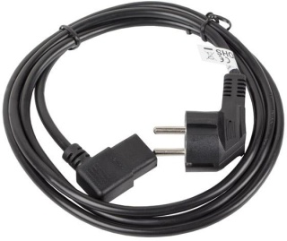 KABEL ZASILAJĄCY CEE 7/7 IEC 320 C13 1.8M KĄTOWY VDE Lanberg